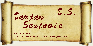 Darjan Šestović vizit kartica